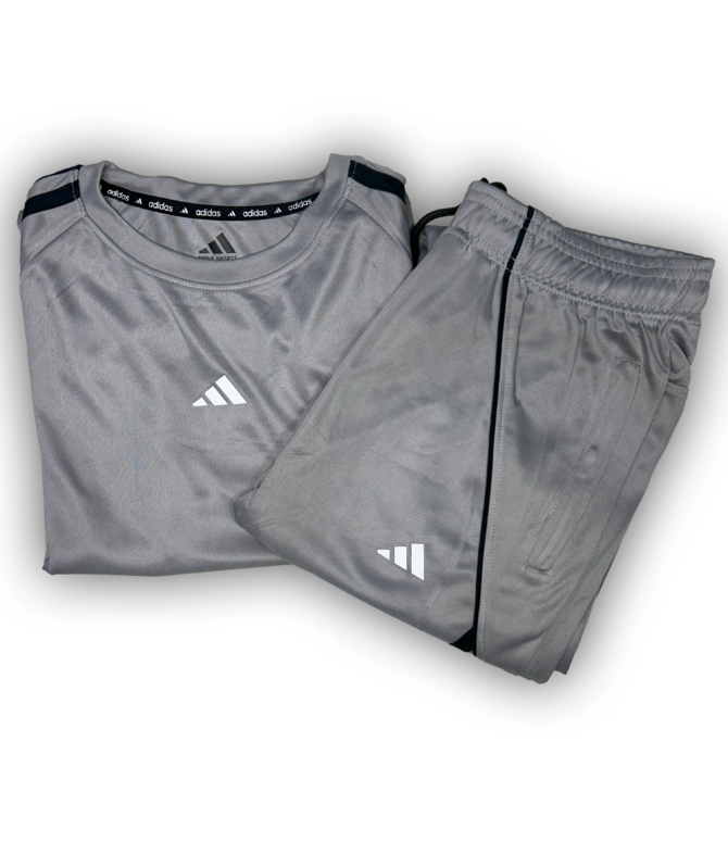 Gray Premium Dri-fit Tracksuit Beathable - Adidas - Image 5
